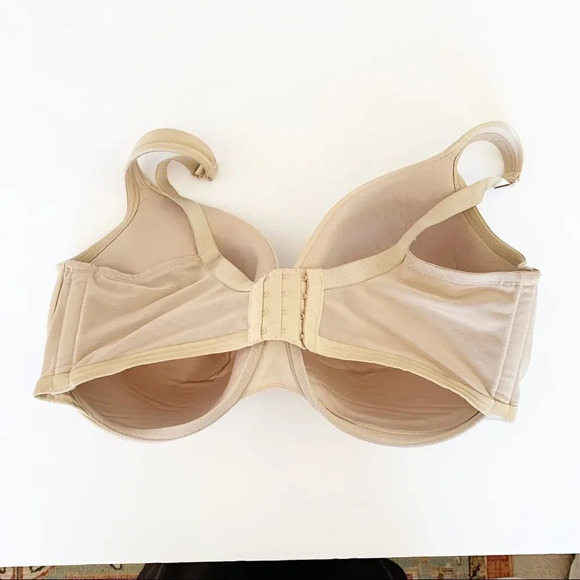 Cacique Lightly Lined Full Coverage Nude Bra Underwire 42G Plus Curvy Smooth Cup - Picture 7 of 11